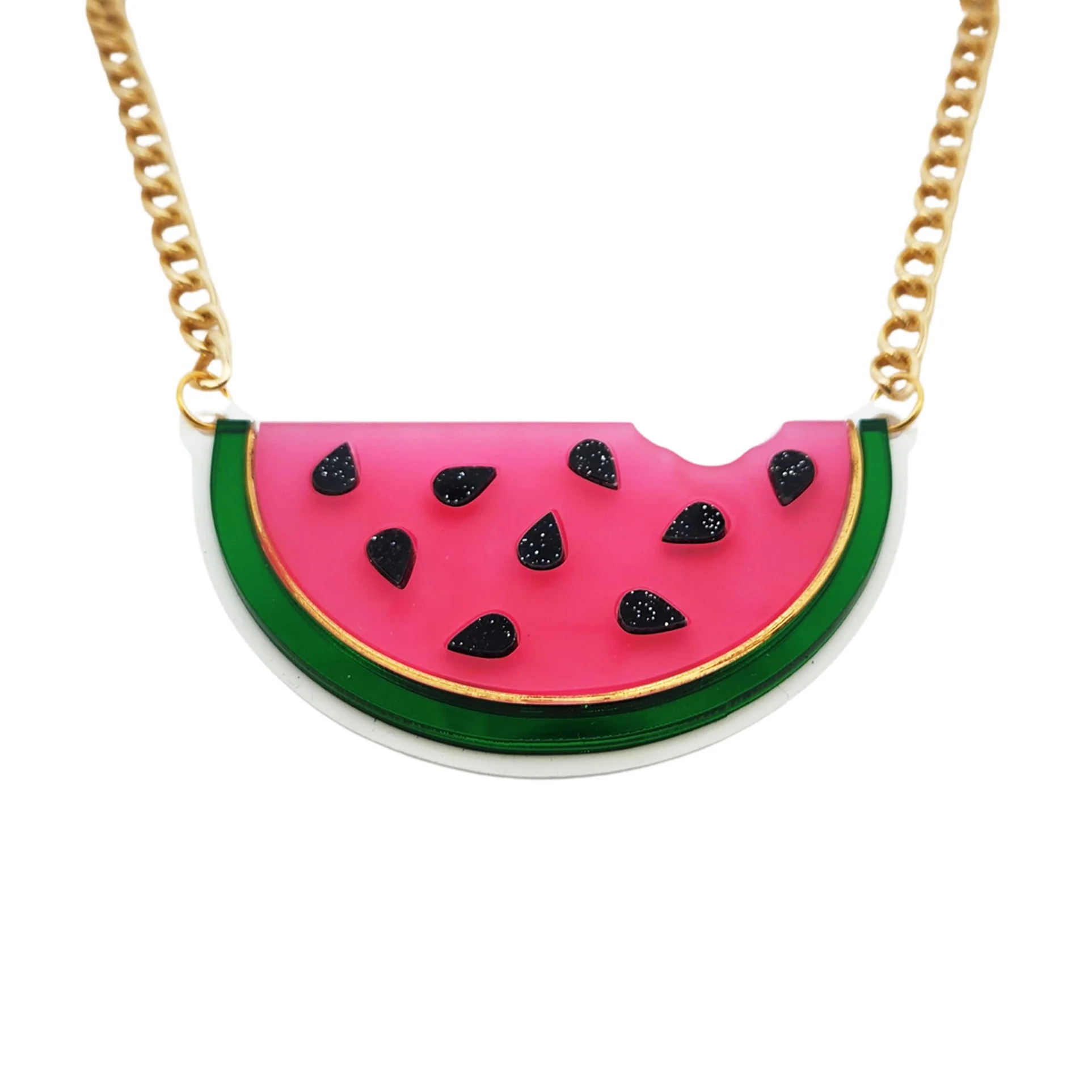 Acrylic Watermelon Necklace