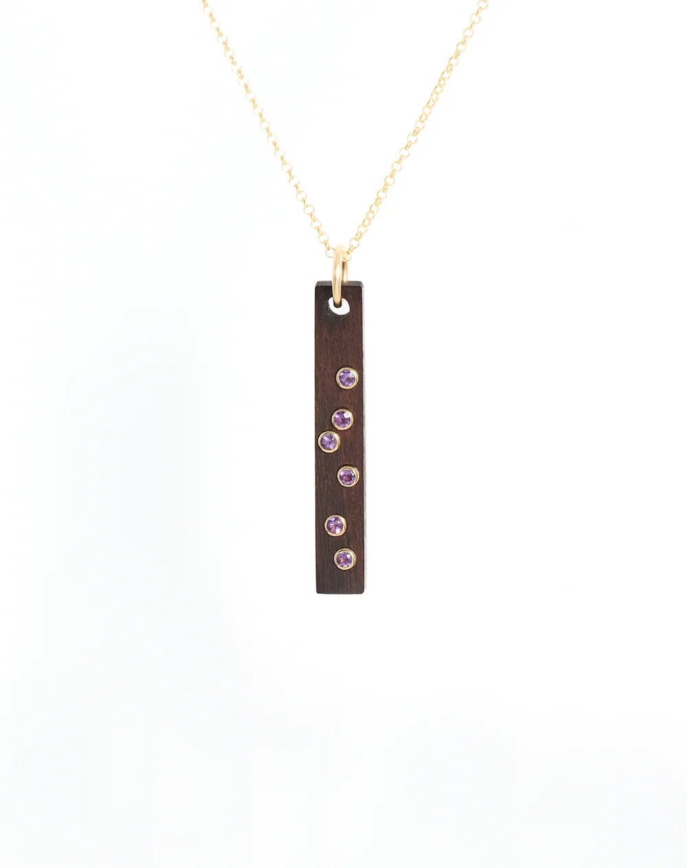 Amethyst Bar Necklace - Image 4