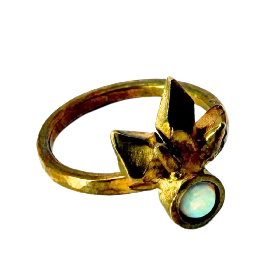 Brass Opal Thea Ring