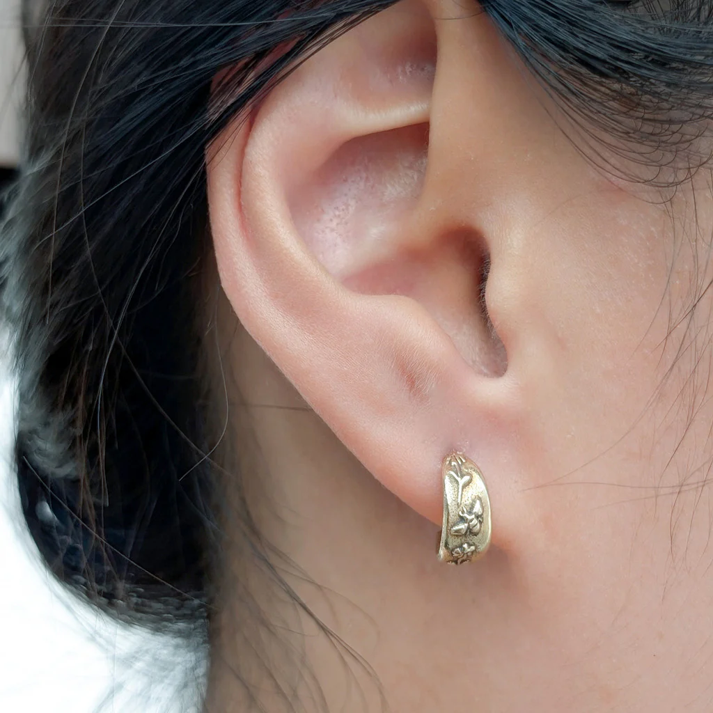 Bronze Bee Huggy Earring - Image 4