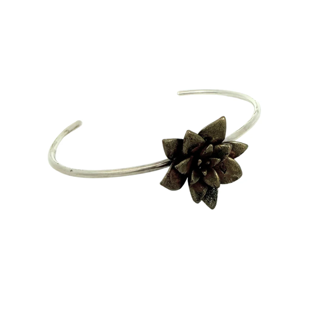 Bronze Floral Cuff