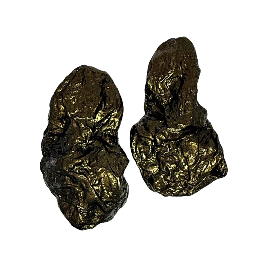 Brown & Gold Paper Earrings