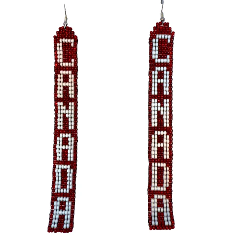 Canada Beaded Earrings - Image 2