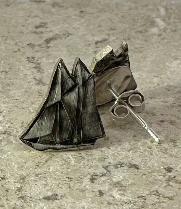 Hand Carved Bluenose Studs - Image 3