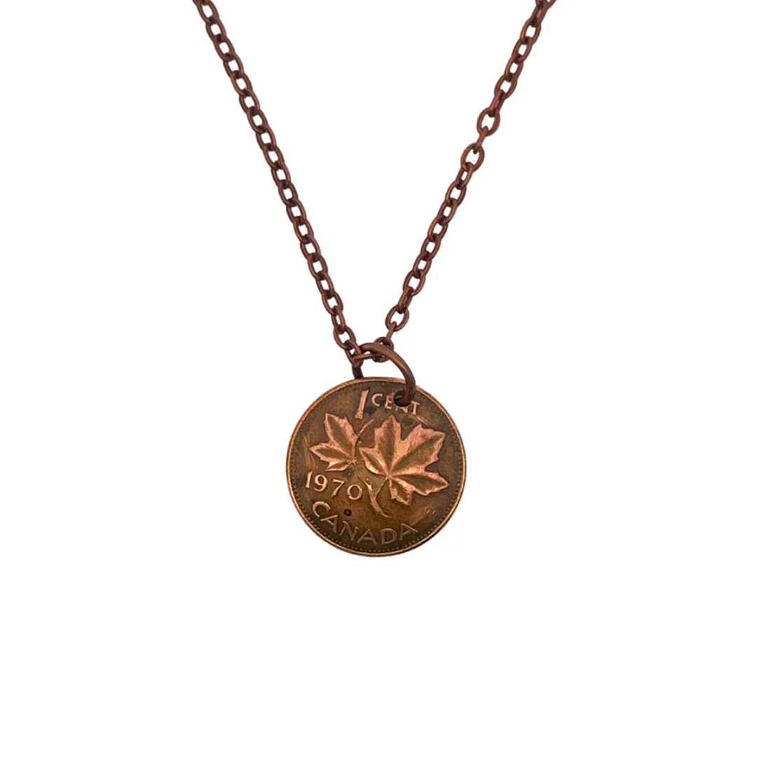Canadian Penny Coin Necklace - Image 2