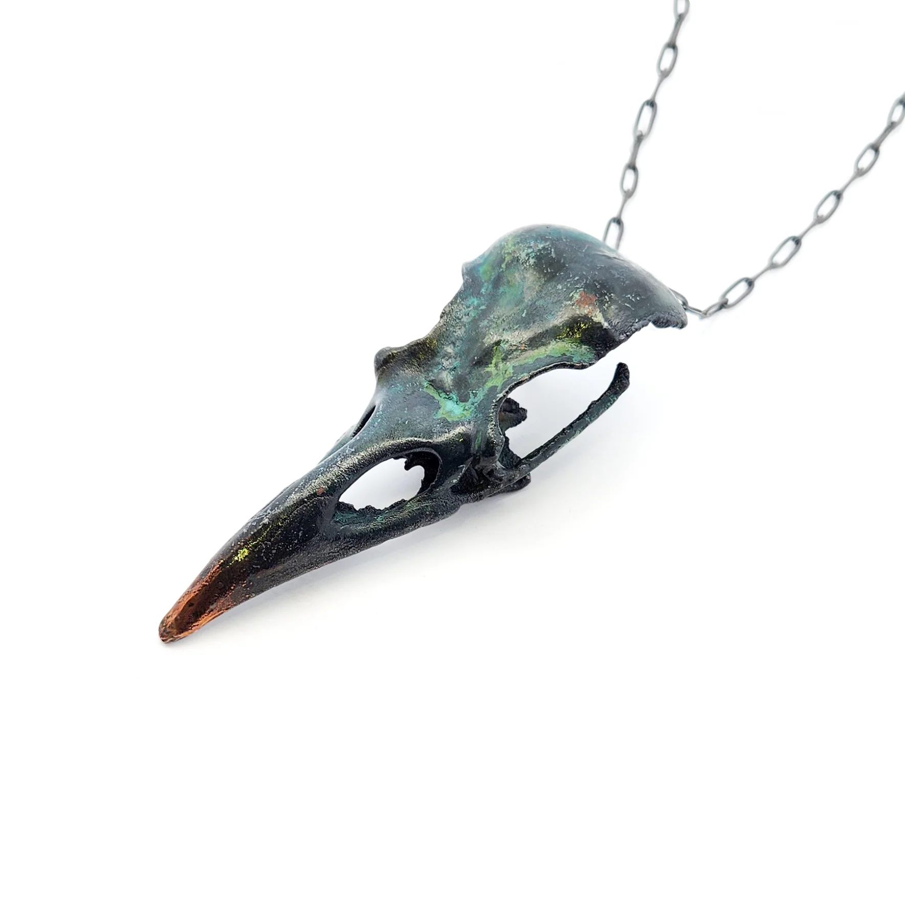 Crow Skull Necklace
