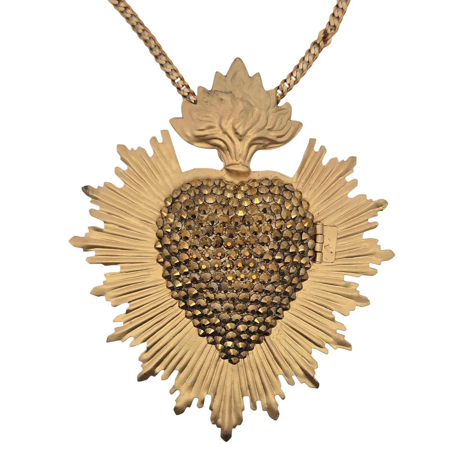 Crystal Heart Necklaces With Lockets