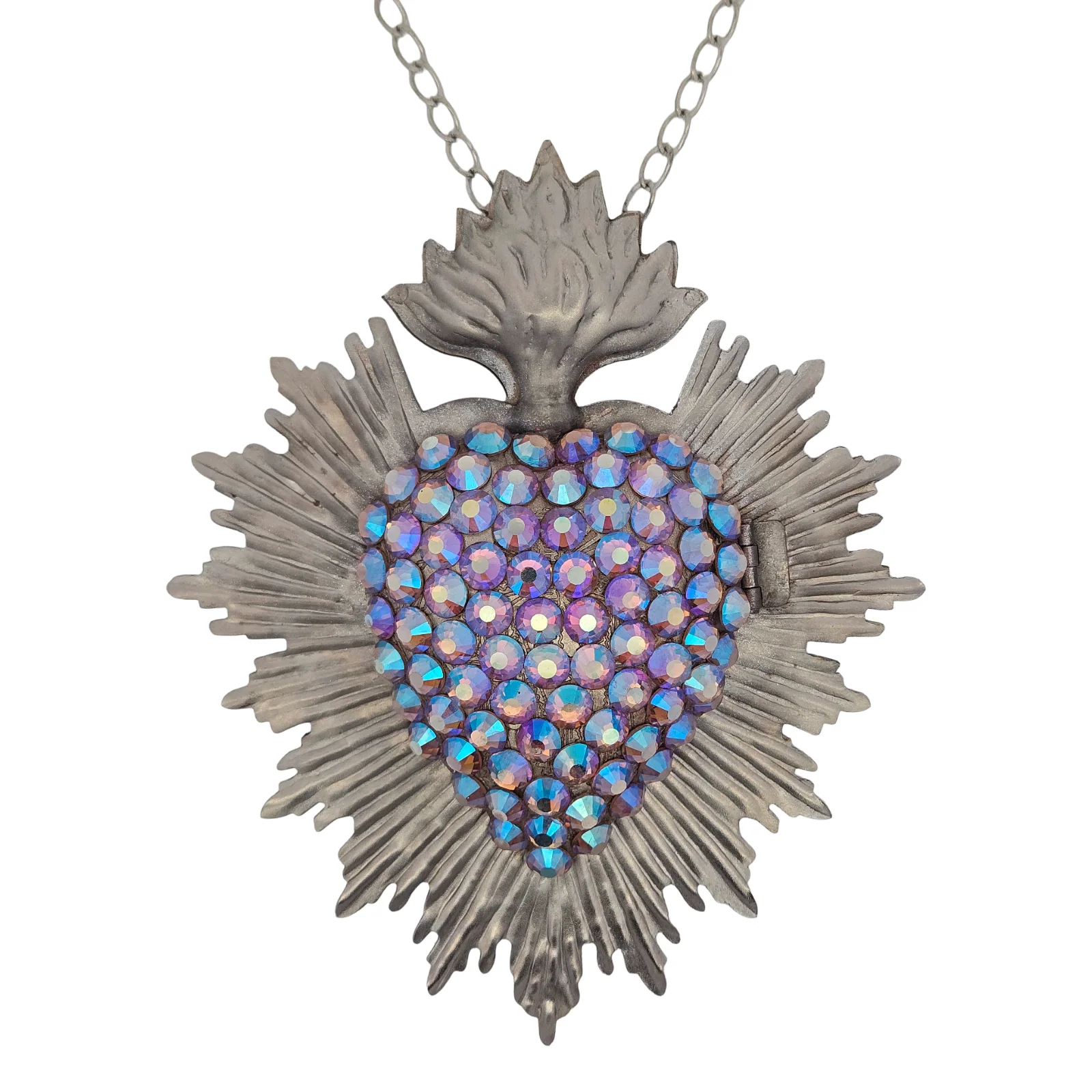 Crystal Heart Necklaces With Lockets - Image 9