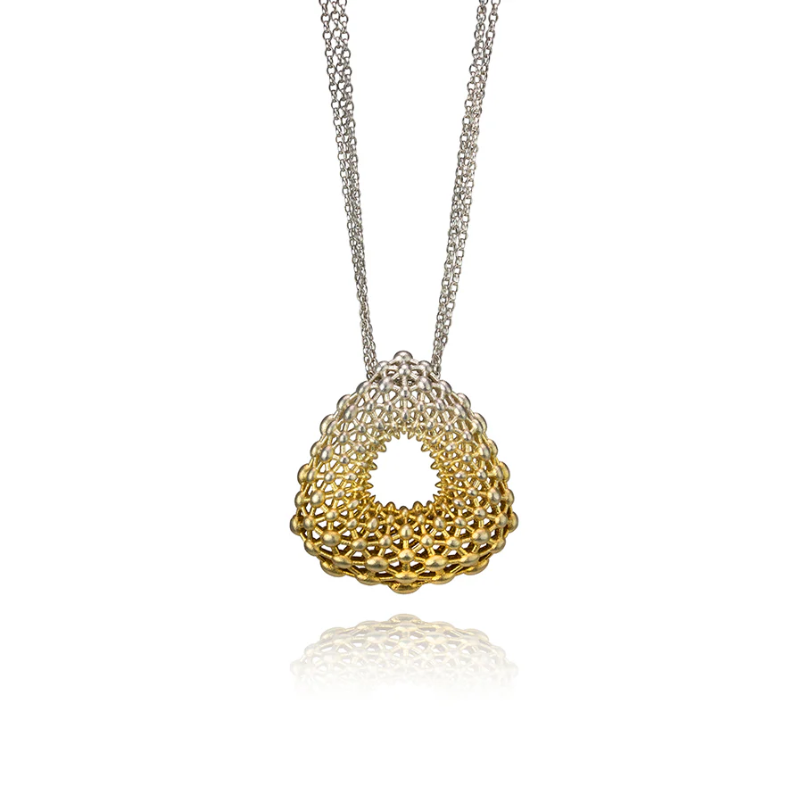 Digital Lace Sculptural Necklace