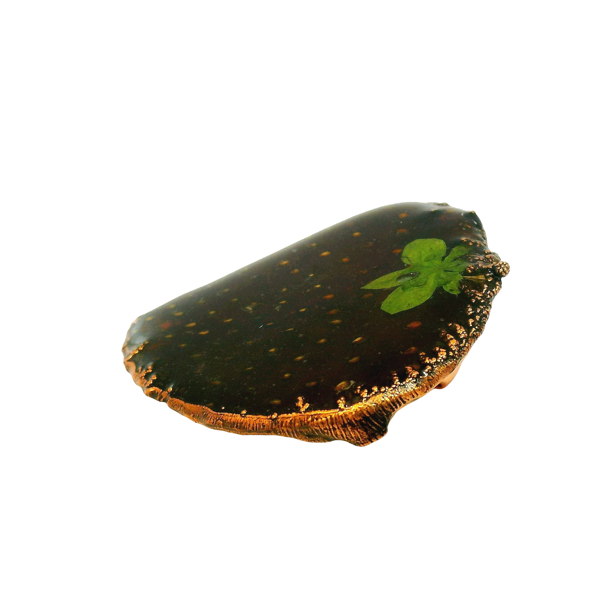 Electroplated Strawberry Pin - Image 4