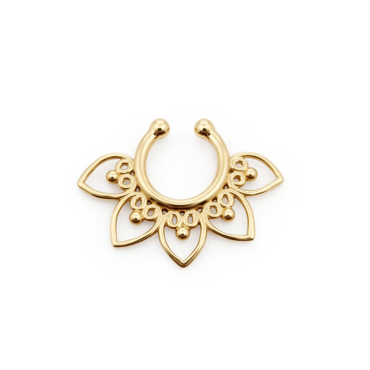 Faux Floral Septum Nose Ring