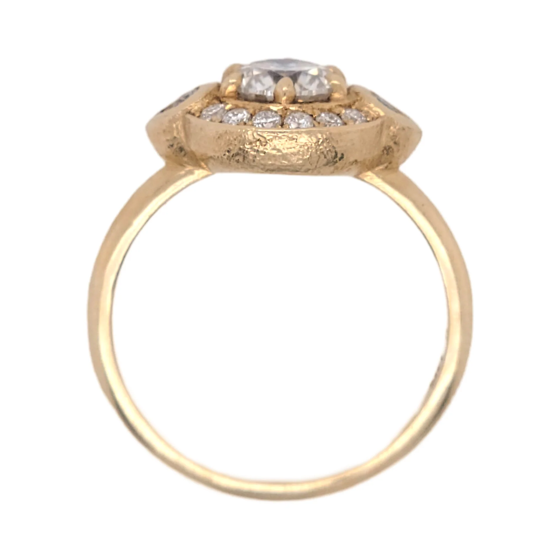 Marilyn - 14k Yellow Moissanite Multi-Stone Ring - Image 3