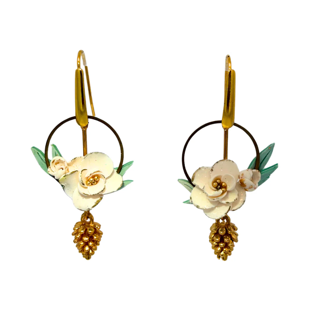 Floral Abstract Earrings
