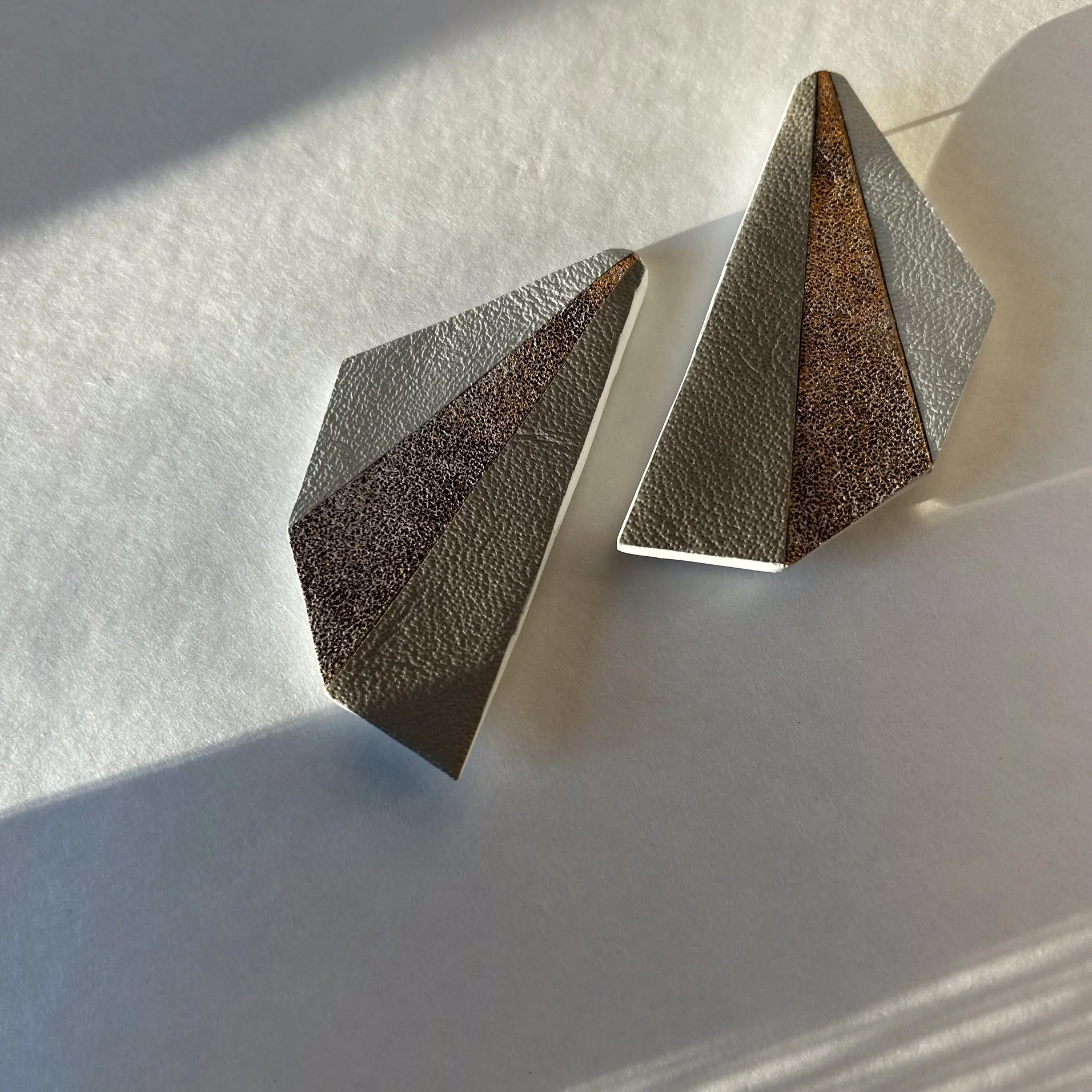 Flutter Sparkle Leather Earrings - Image 2
