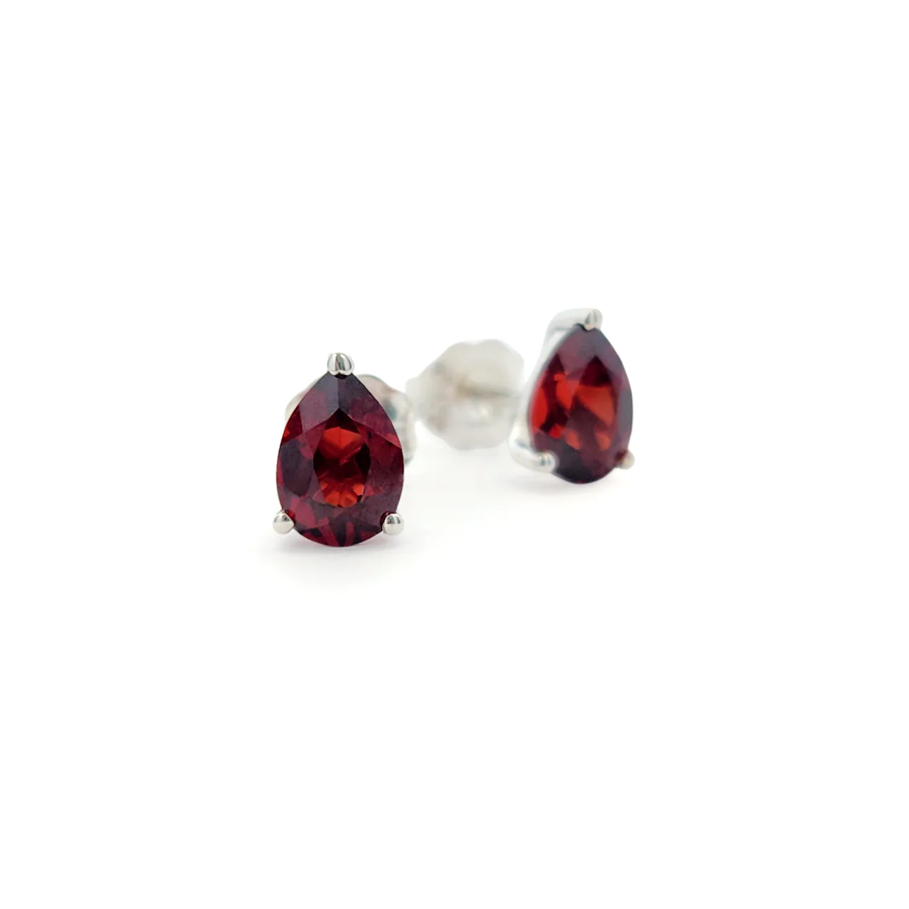 Garnet Pear Studs - Image 3