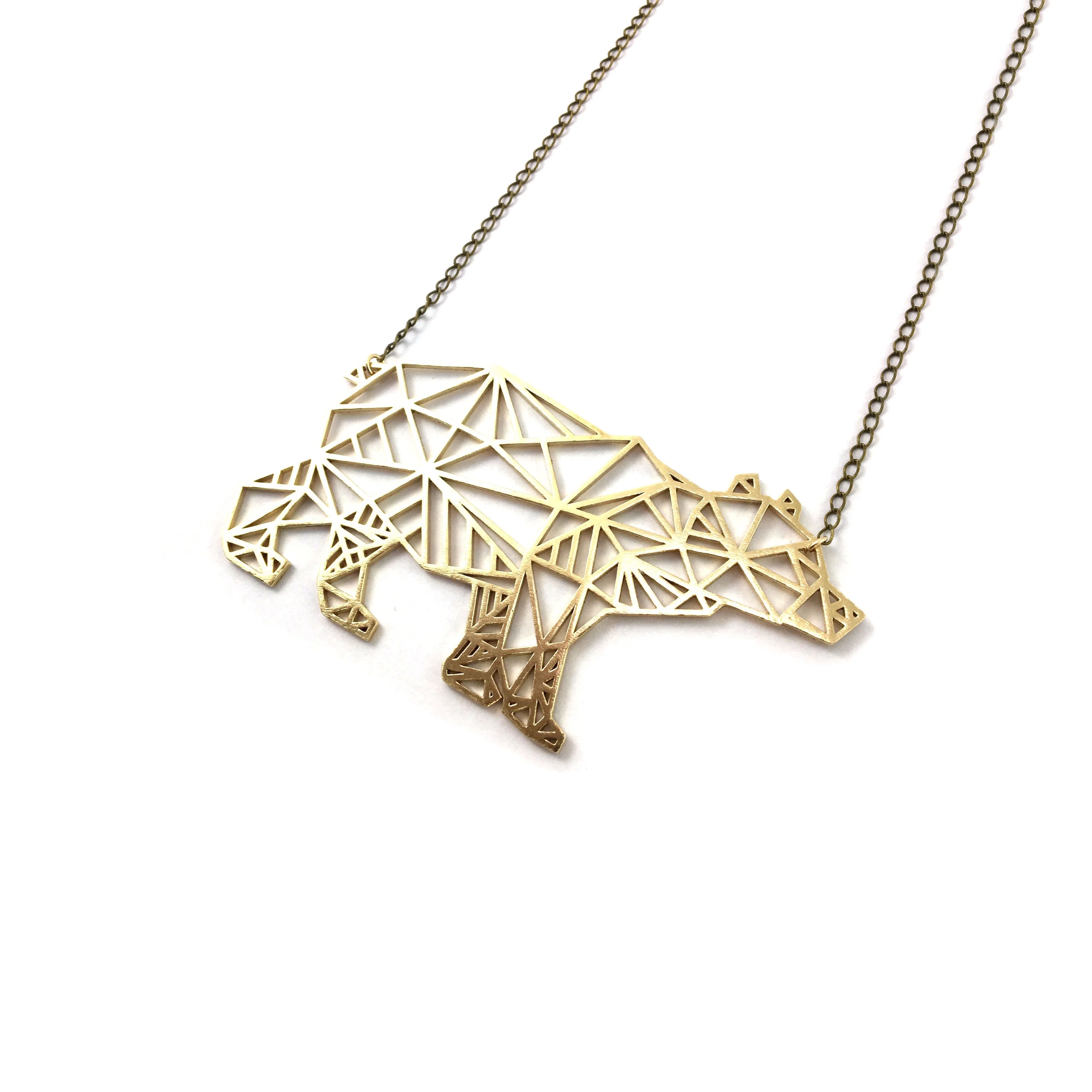 Geometric Bear Necklace - Image 3