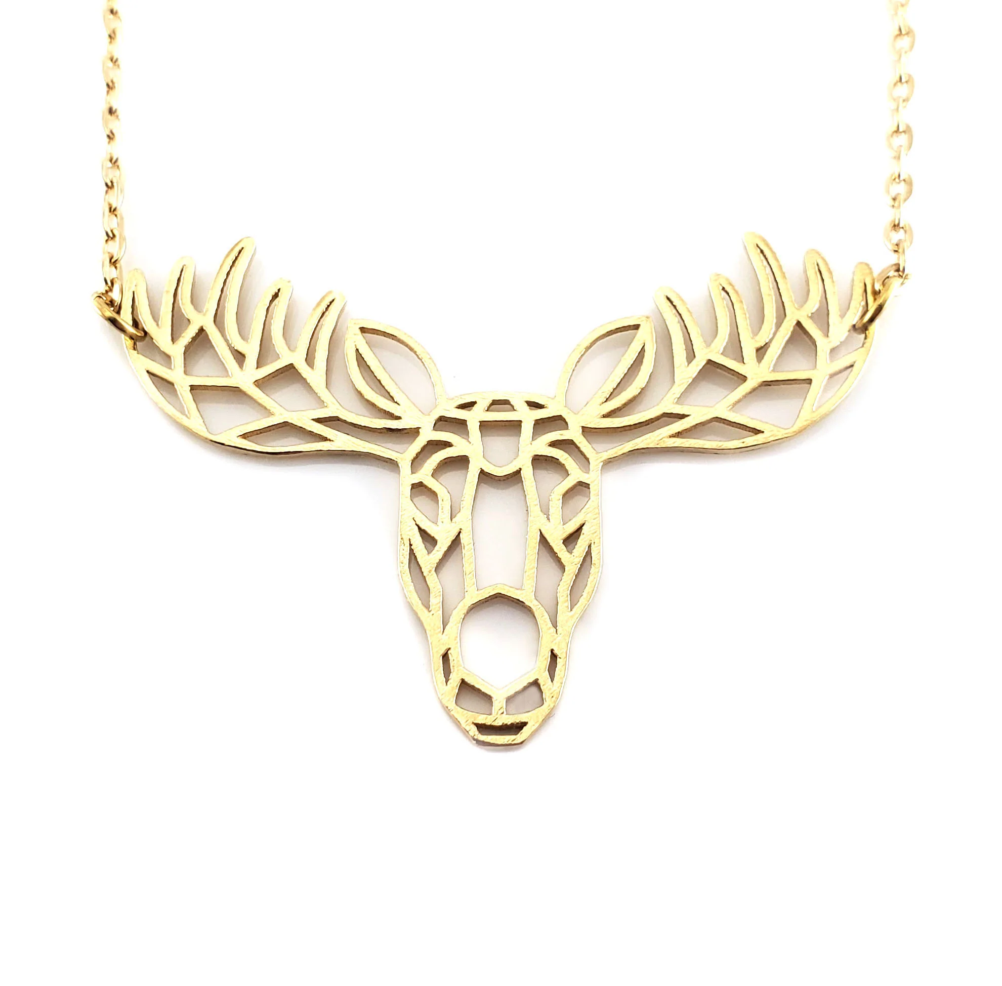 Geometric Moosehead Necklace