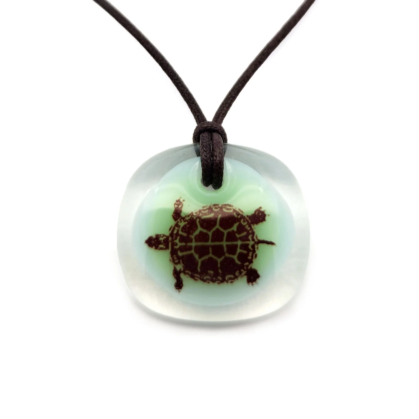 Glass Turtle Pendant