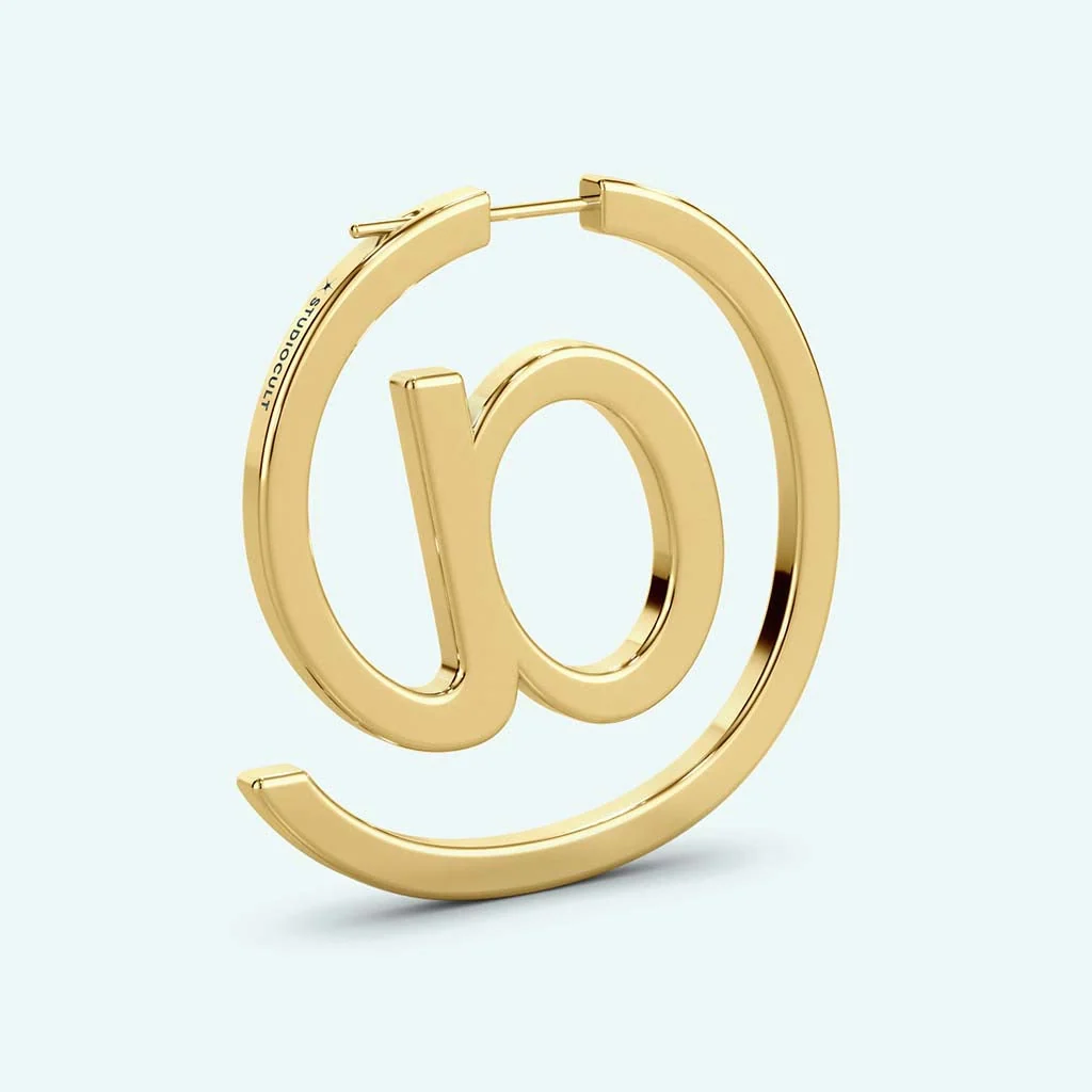 Gold "E@Rring" Earring - Image 2