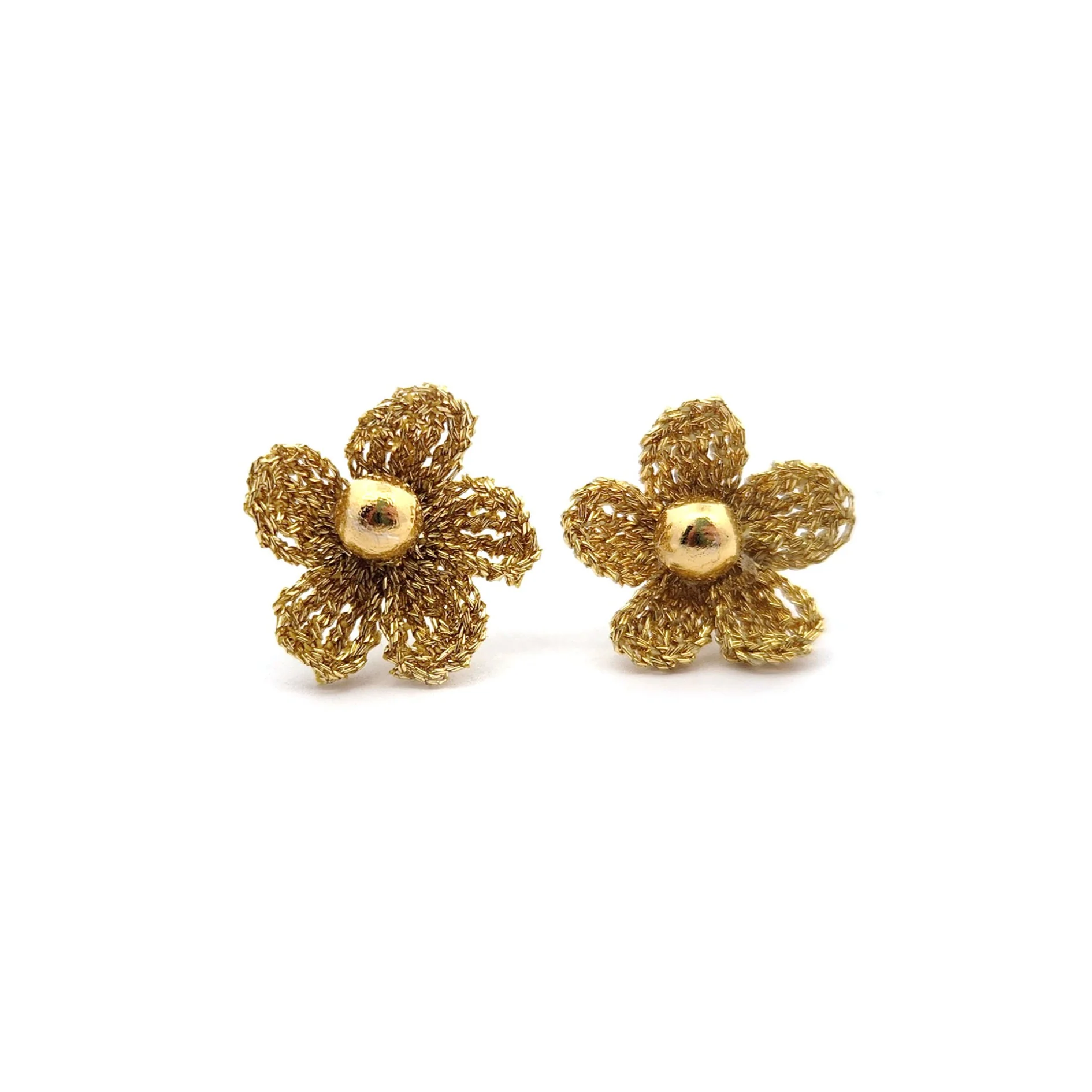 Gold Mini Bloom Embroidery Studs