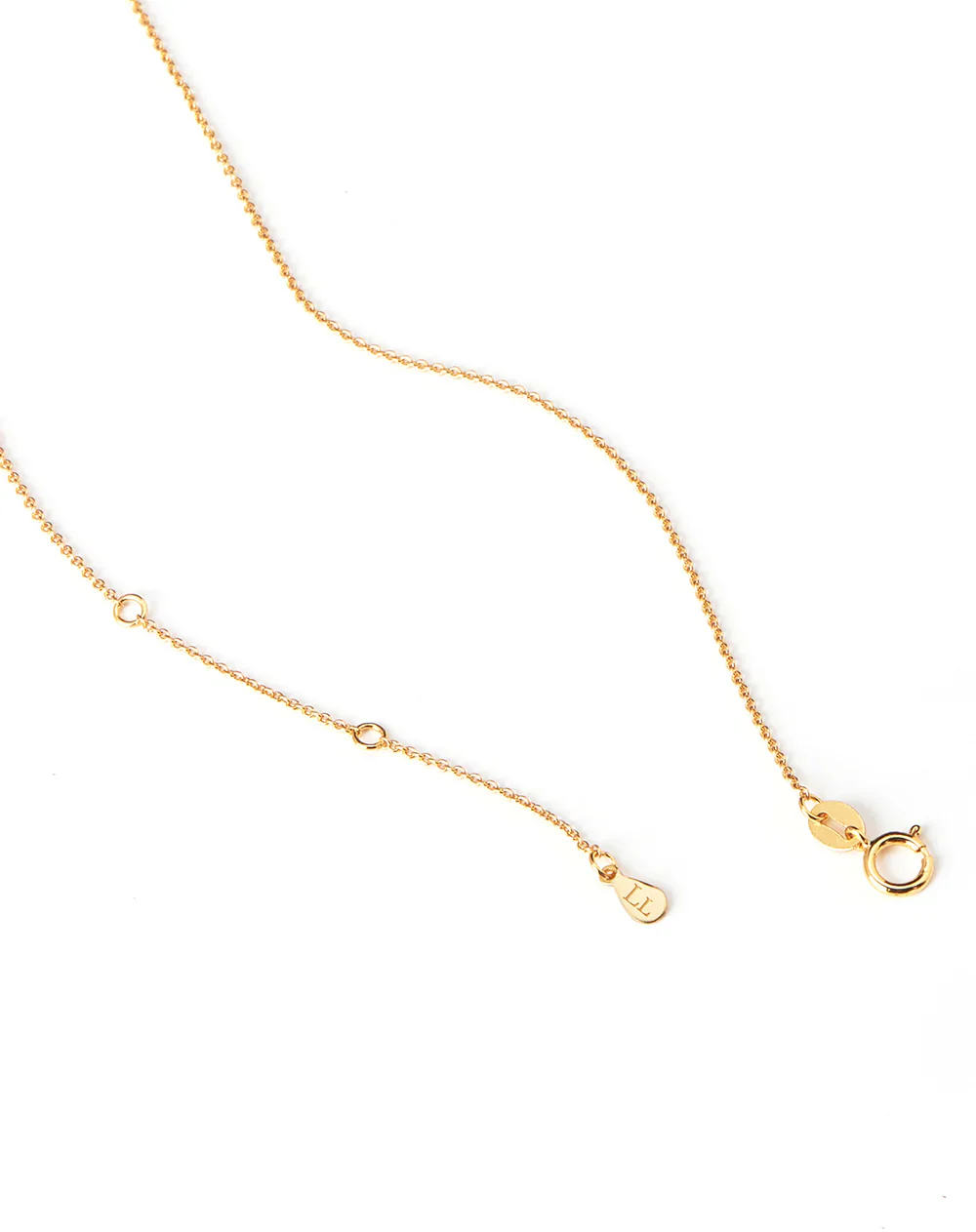 Gold Mini Wood Bar Necklace - Image 3