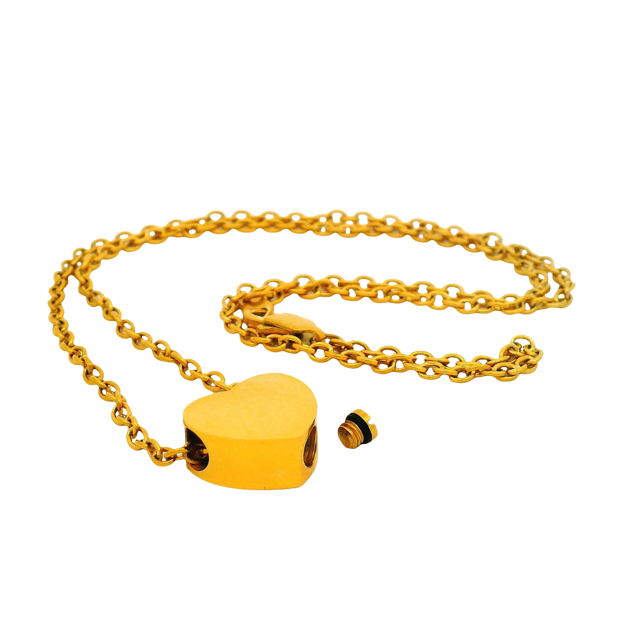 Gold Tiny Heart Urn Pendant - Image 4