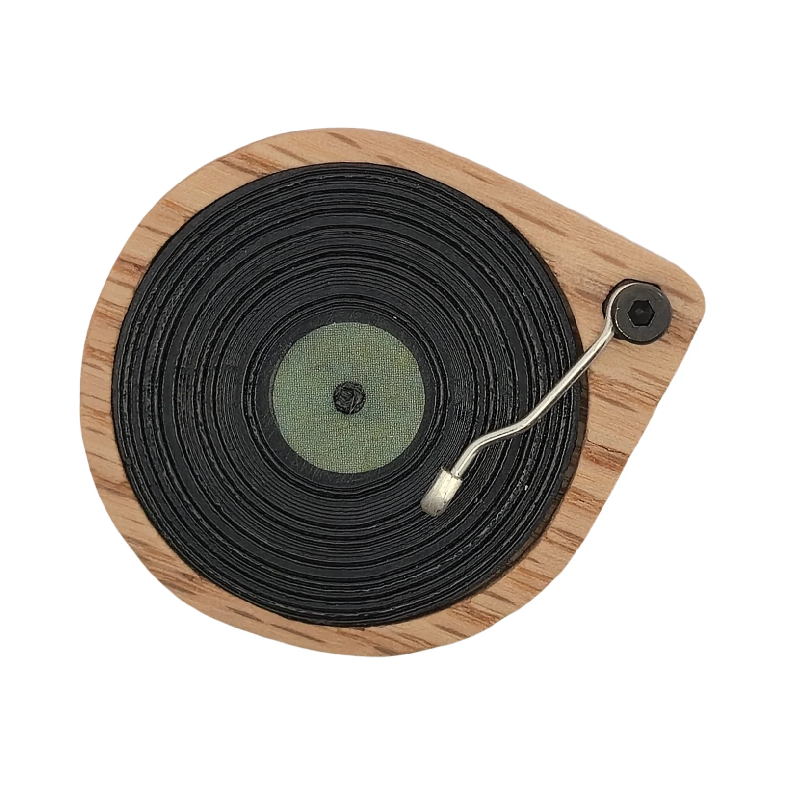 Green Record Player Brooch - Image 2