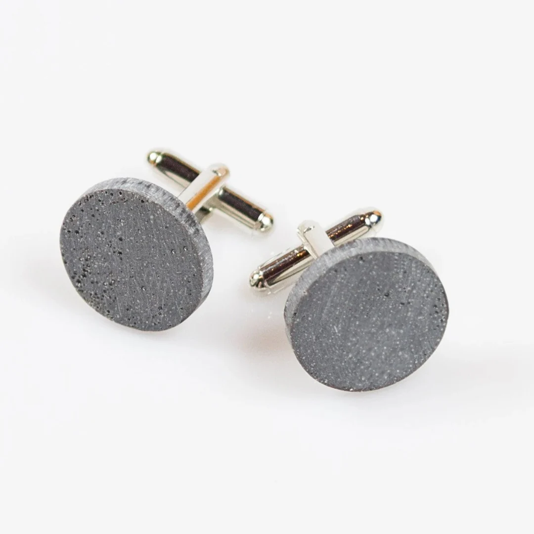 Grey Concrete Cufflinks