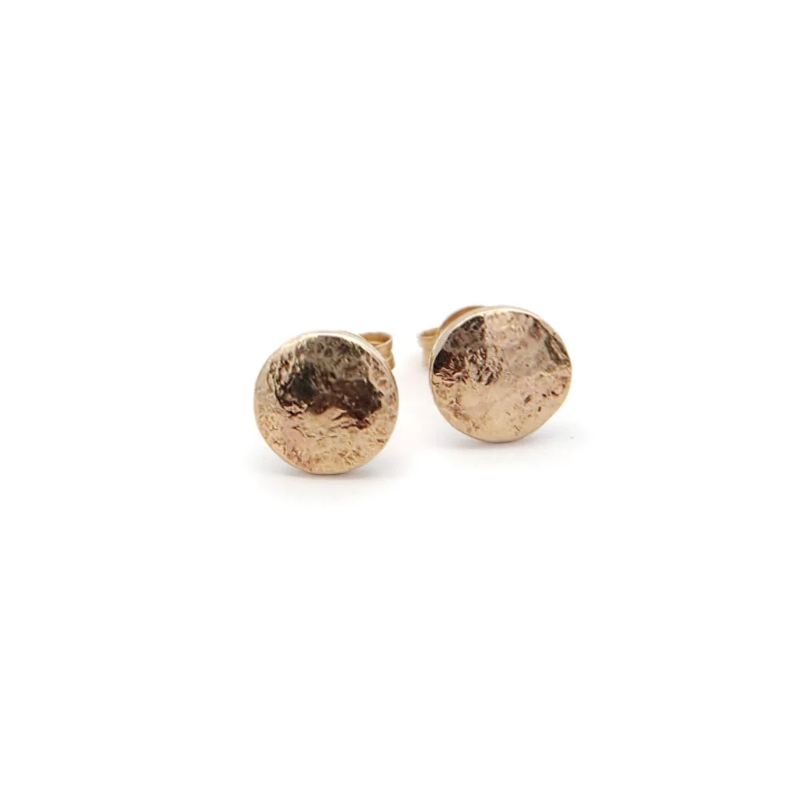 Hammered Disk Studs