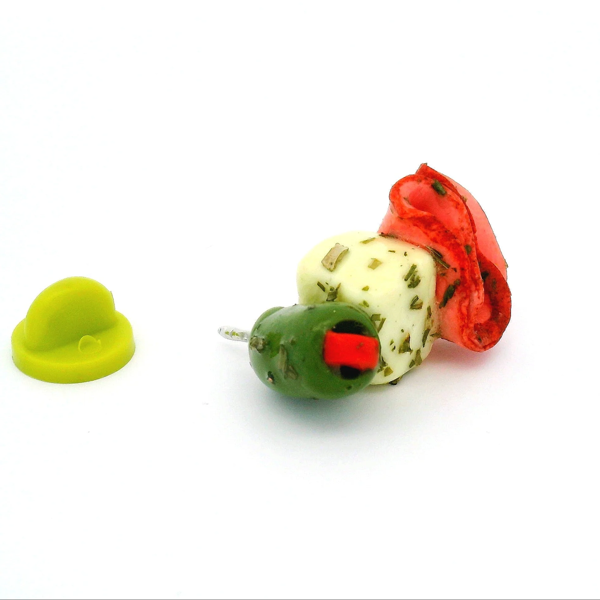 Handmade 3 Piece Green Olive Antipasto Pin - Image 2