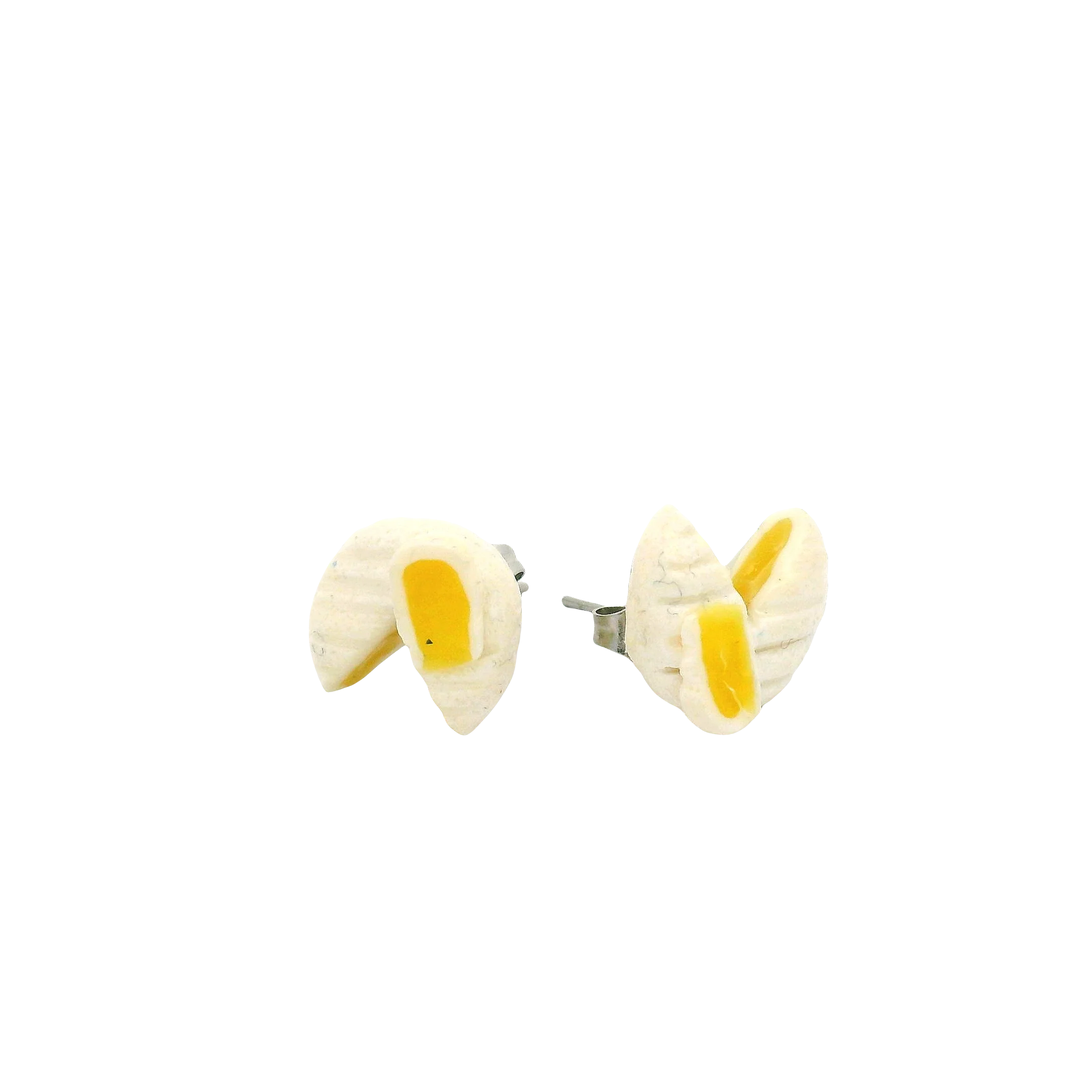 Handmade Brie Cheese Stud Earrings - Image 2
