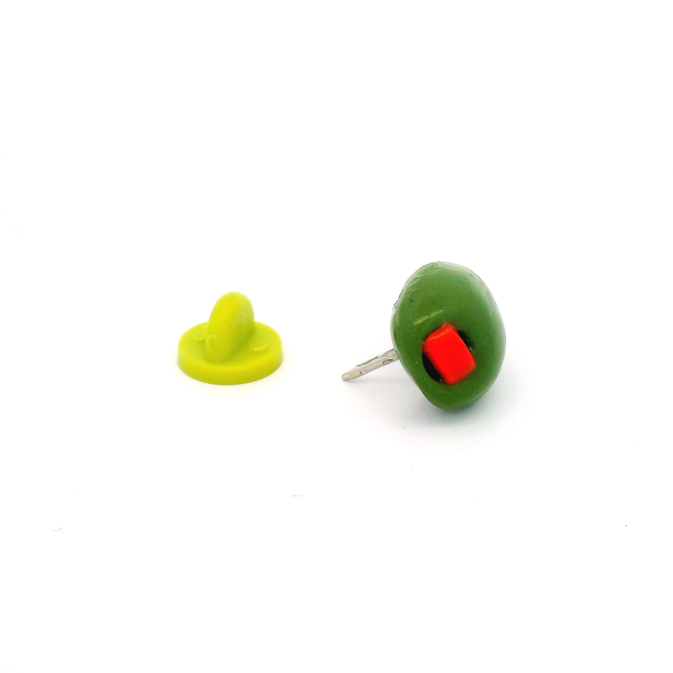 Handmade Green Olive Pin - Image 2