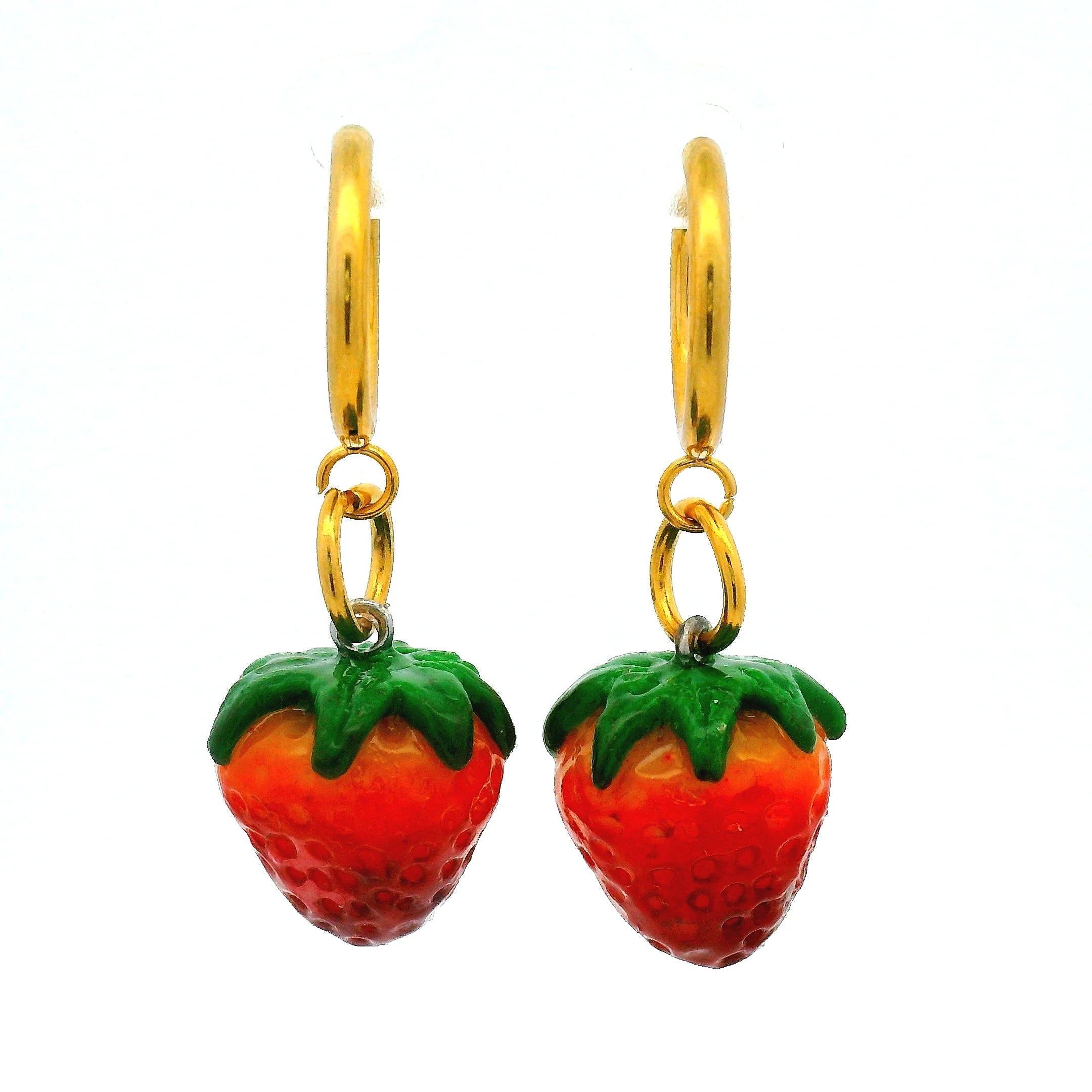 Handmade Strawberry Earrings