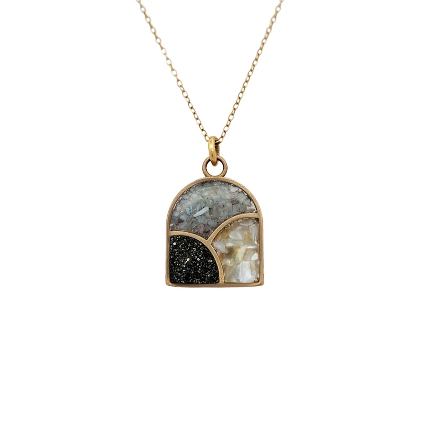Hills Landscape Gemstone Necklace