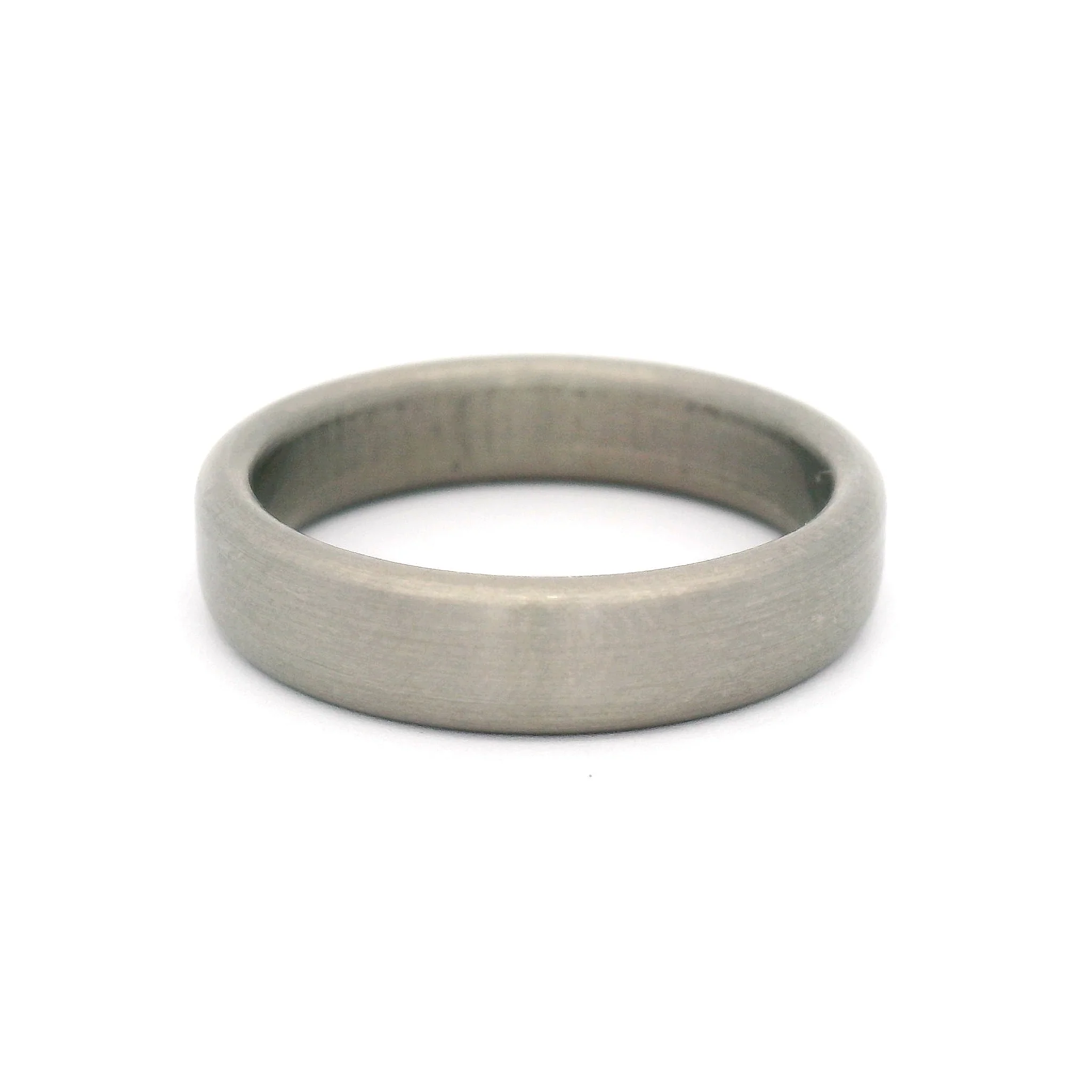 4.5mm Wide Brushed Titanium Band