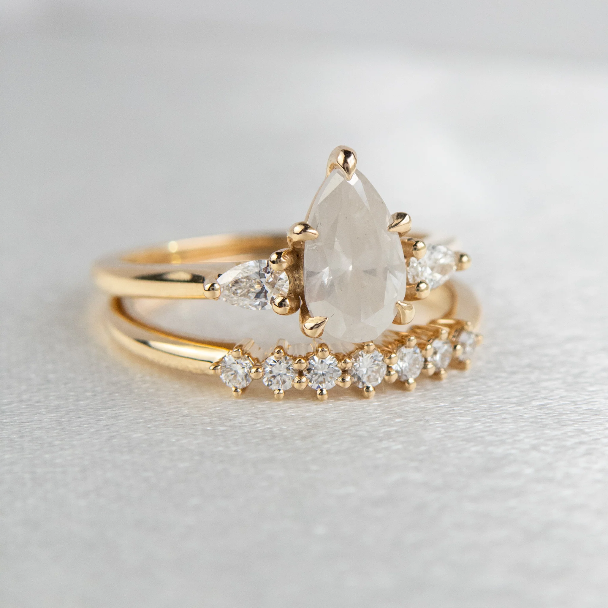 Lagos - Diamond Pave Wedding Band - Image 2