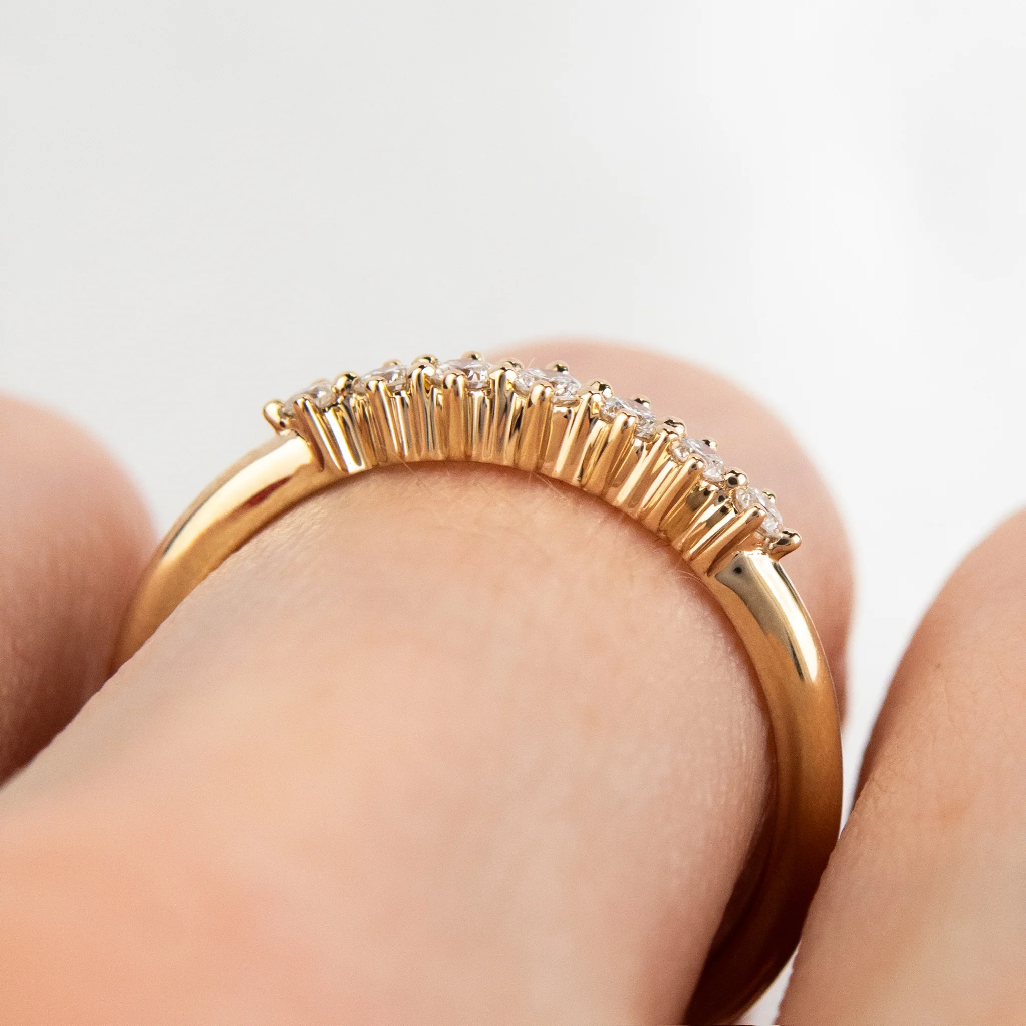Lagos - Diamond Pave Wedding Band - Image 4