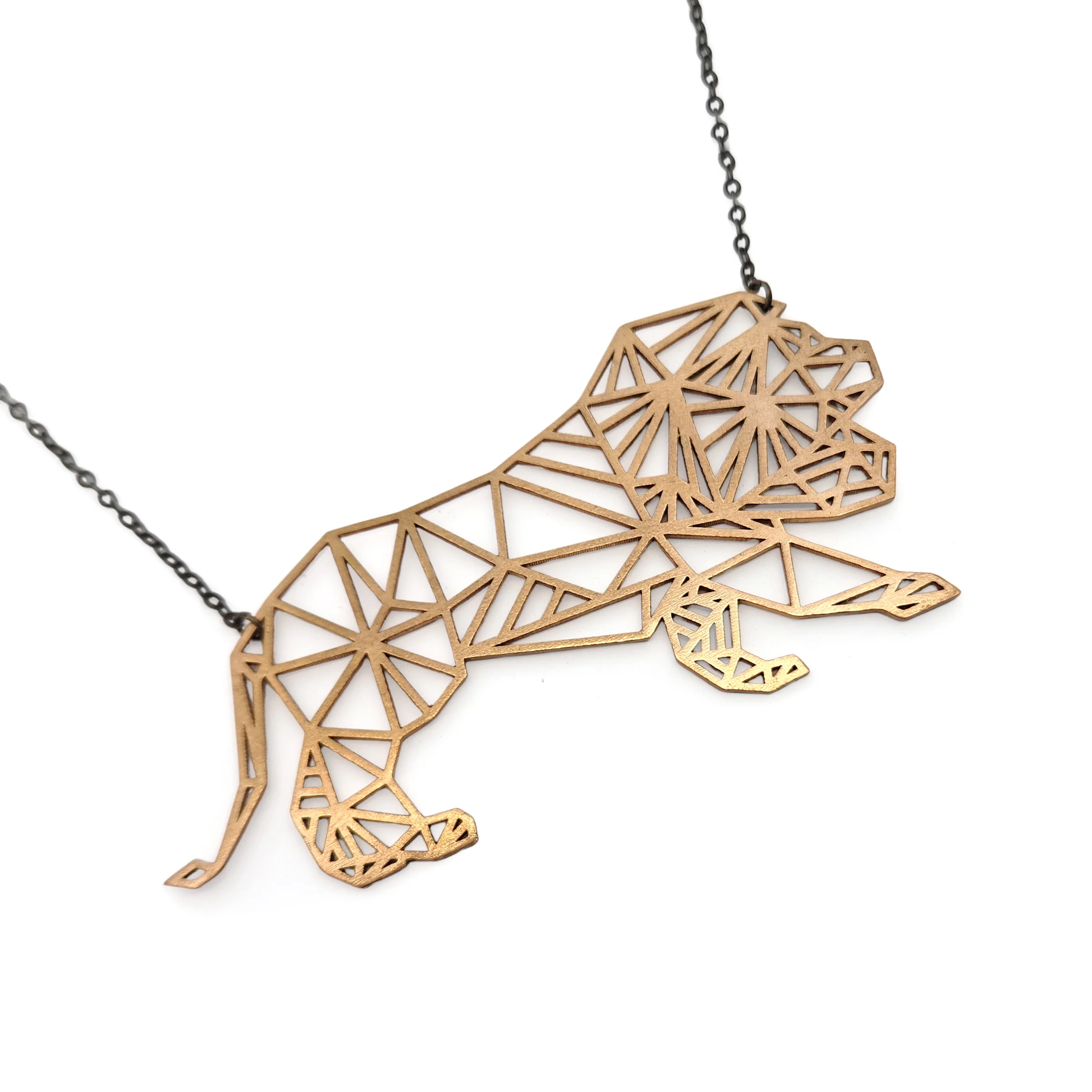 Large Geometric Lion Pendant - Image 2