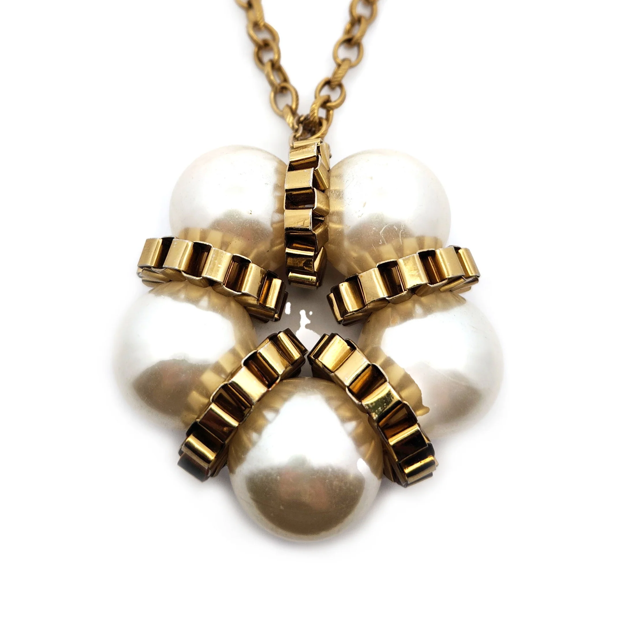 Large Pearl Chain Pendant - Image 2