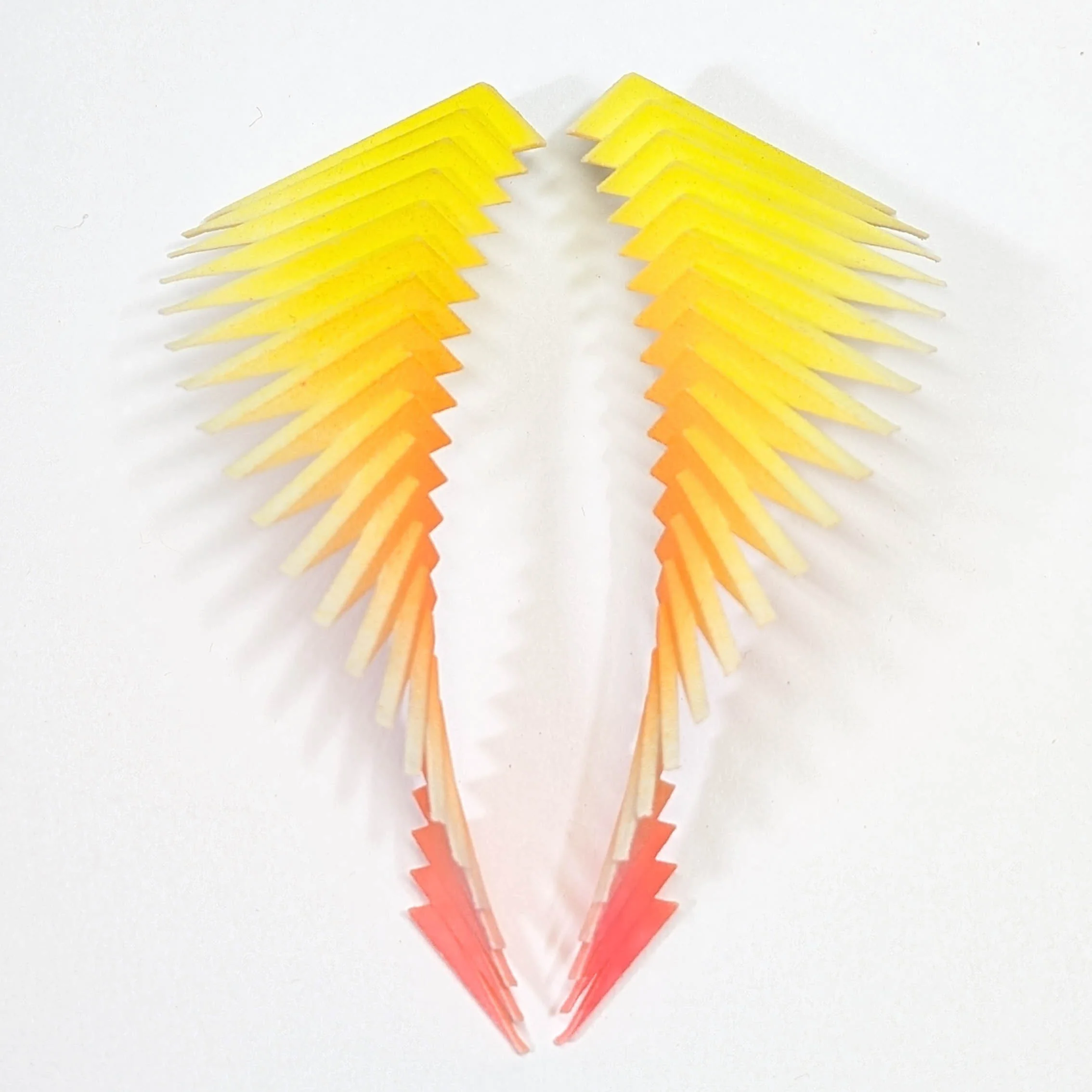 Yellow and Orange Parazeph Earrings