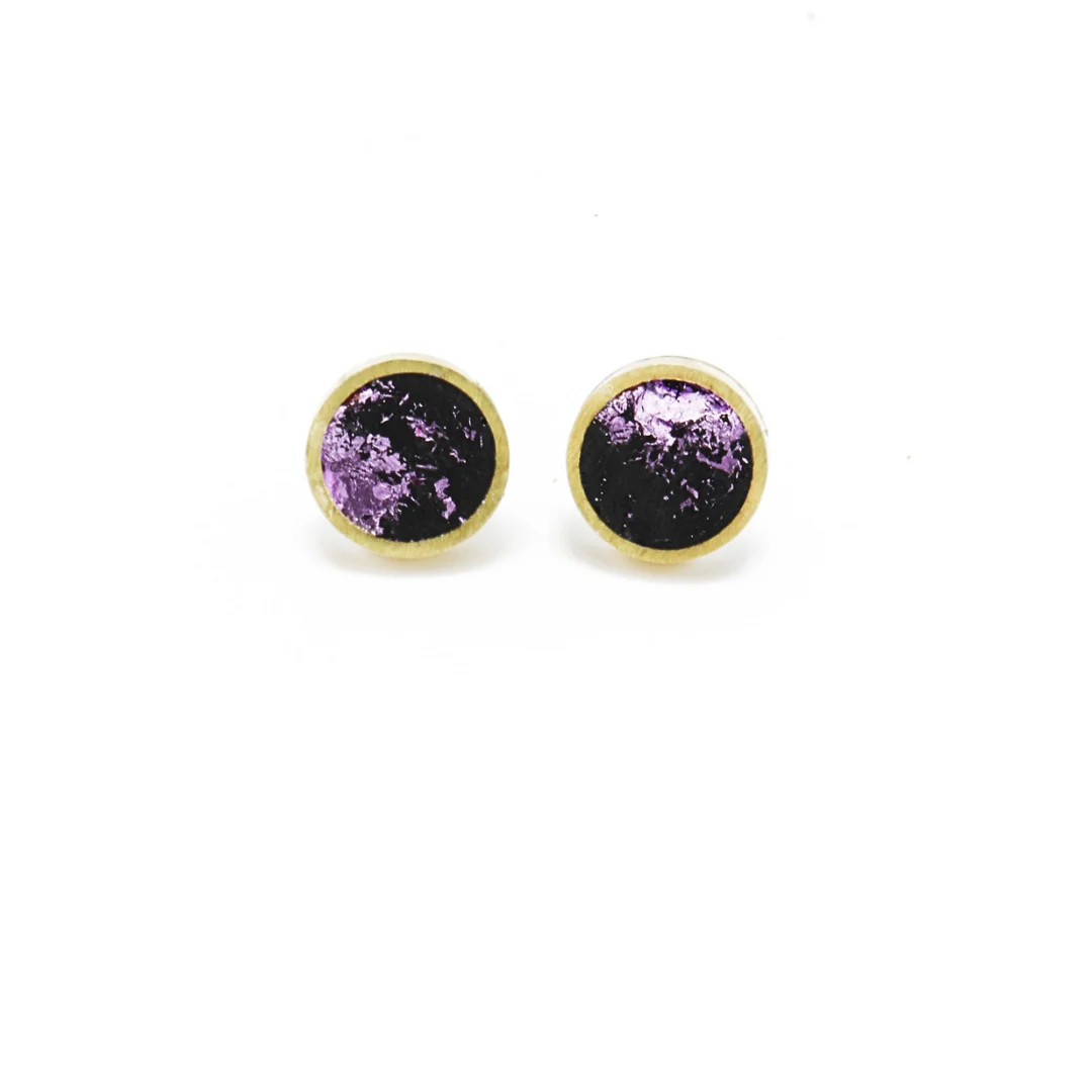 Lilac Leaf Brass Concrete Studs