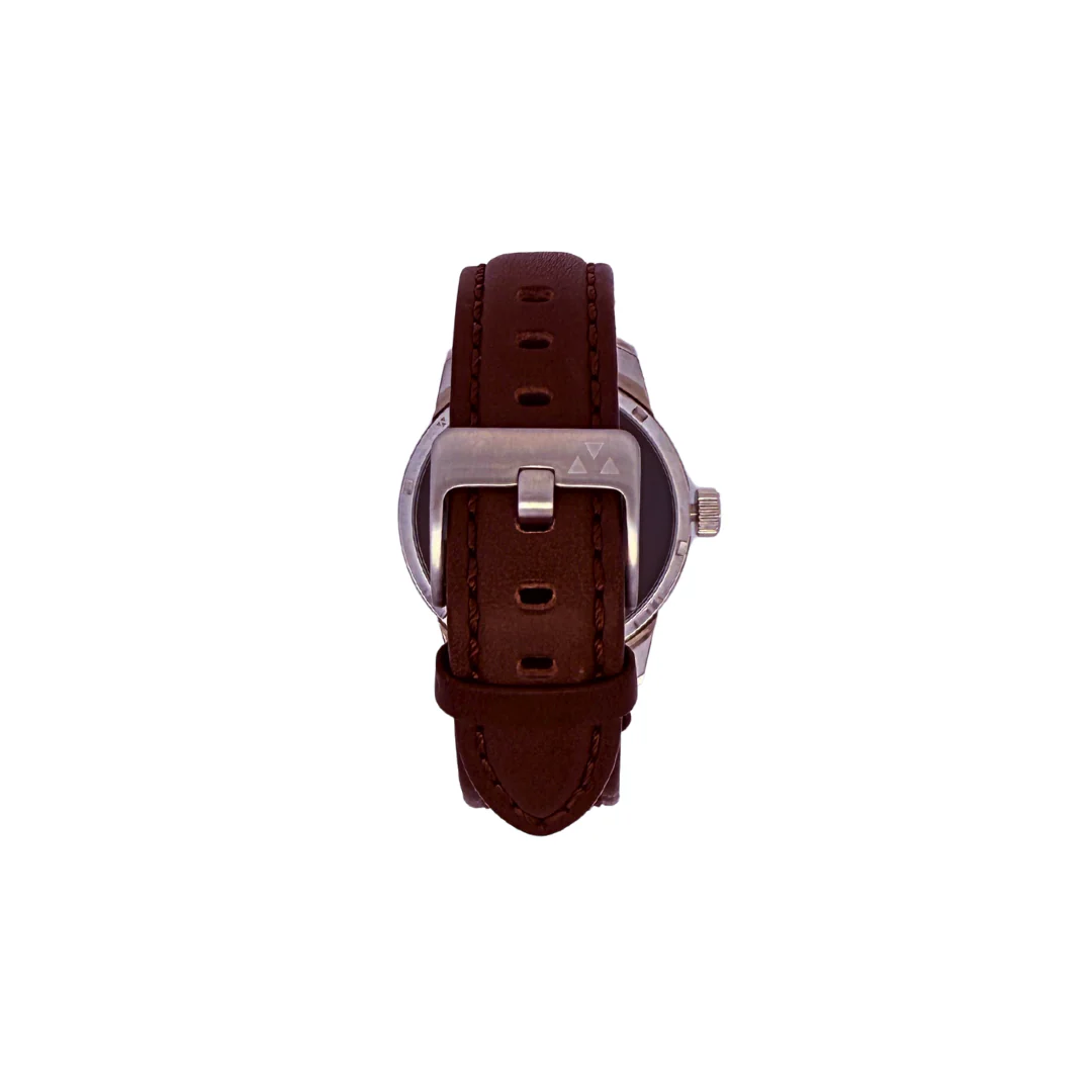 Lime Moon and Stars Brown Leather Mechanical Watch - Image 7