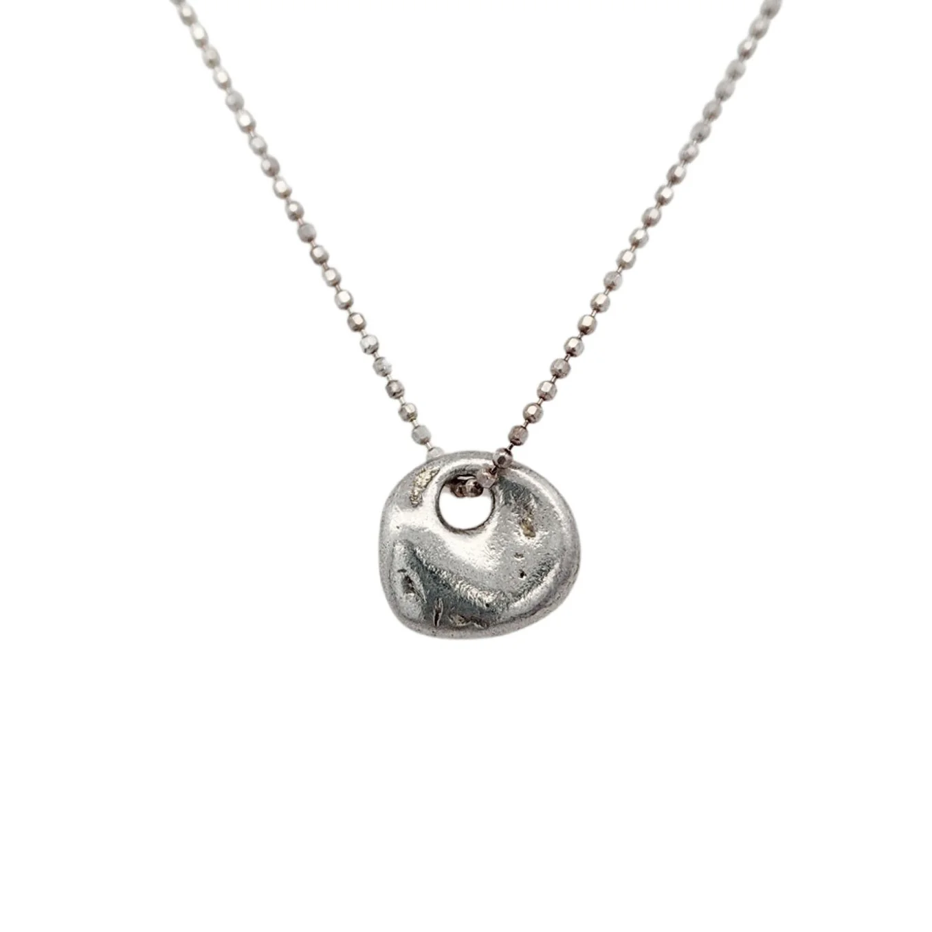 Medium Flat Lucky Stone Necklace