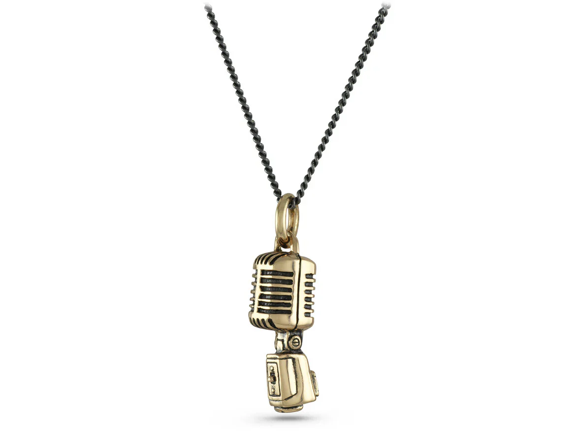 Bronze Microphone Pendant