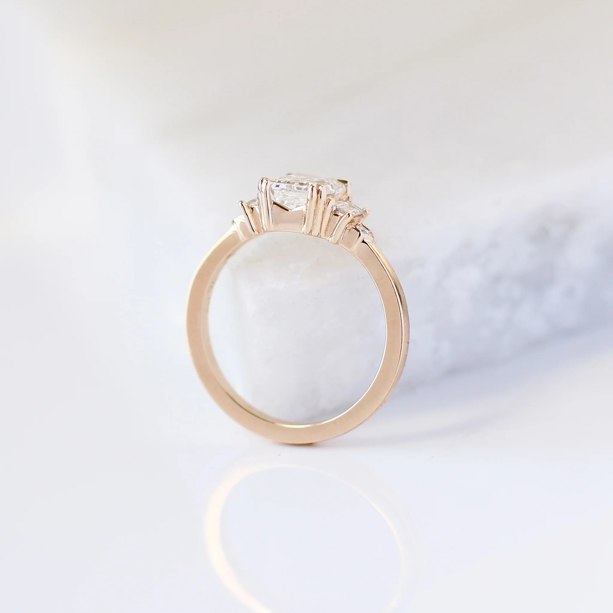 Misceo -  Emerald-Cut Lab Diamond Ring - Image 5