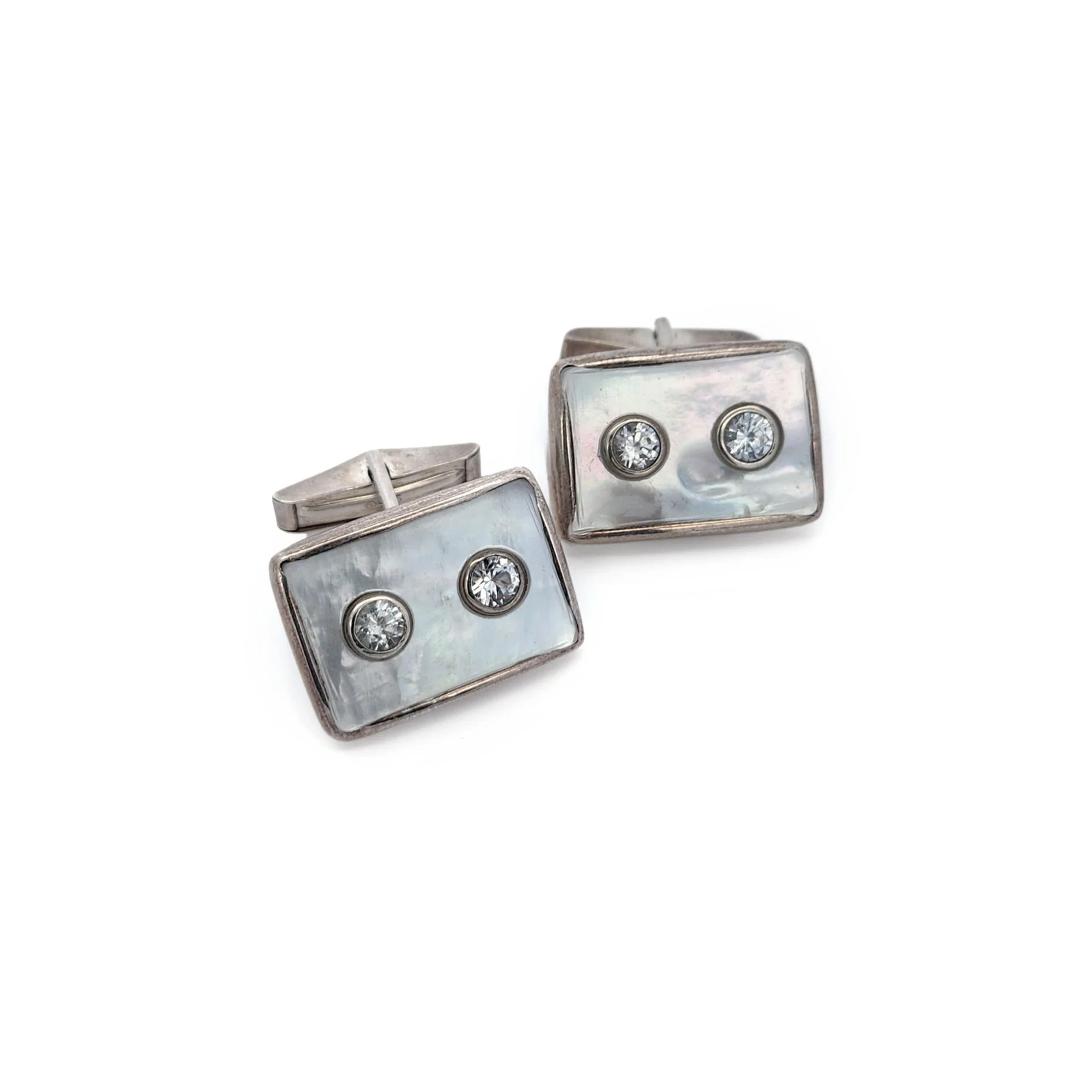 Mother of Pearl Rectangle Cufflinks