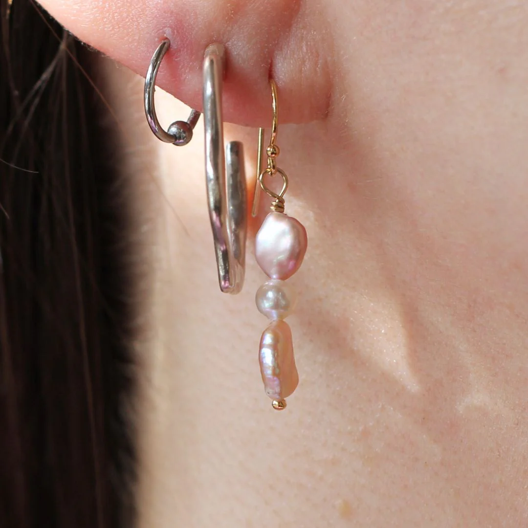 Multi-Pearl Drop Earrings - Image 2