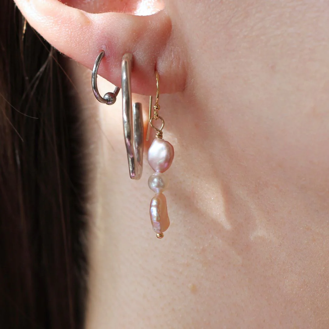 Multi-Pearl Drop Earrings - Image 3