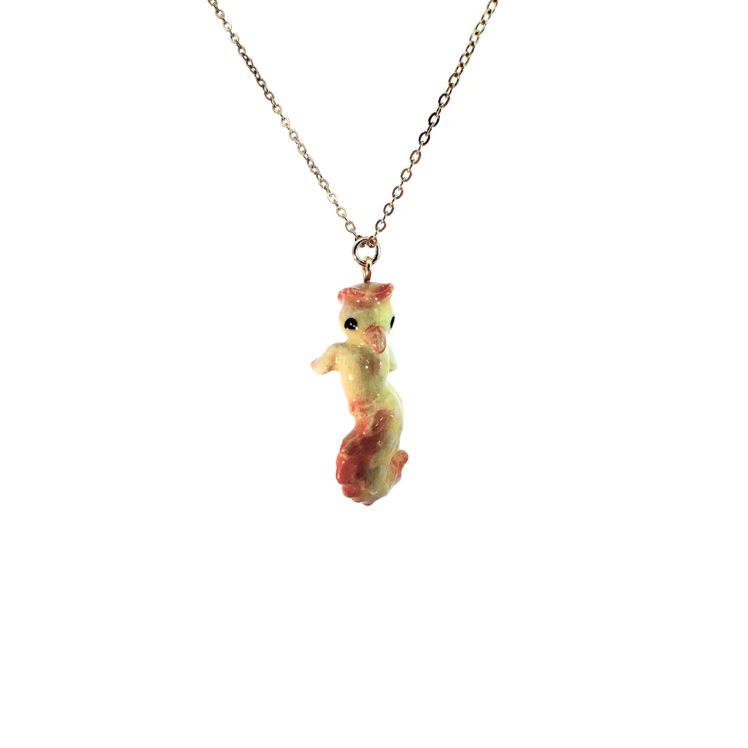 Porcelain Baby Phoenix Pendant