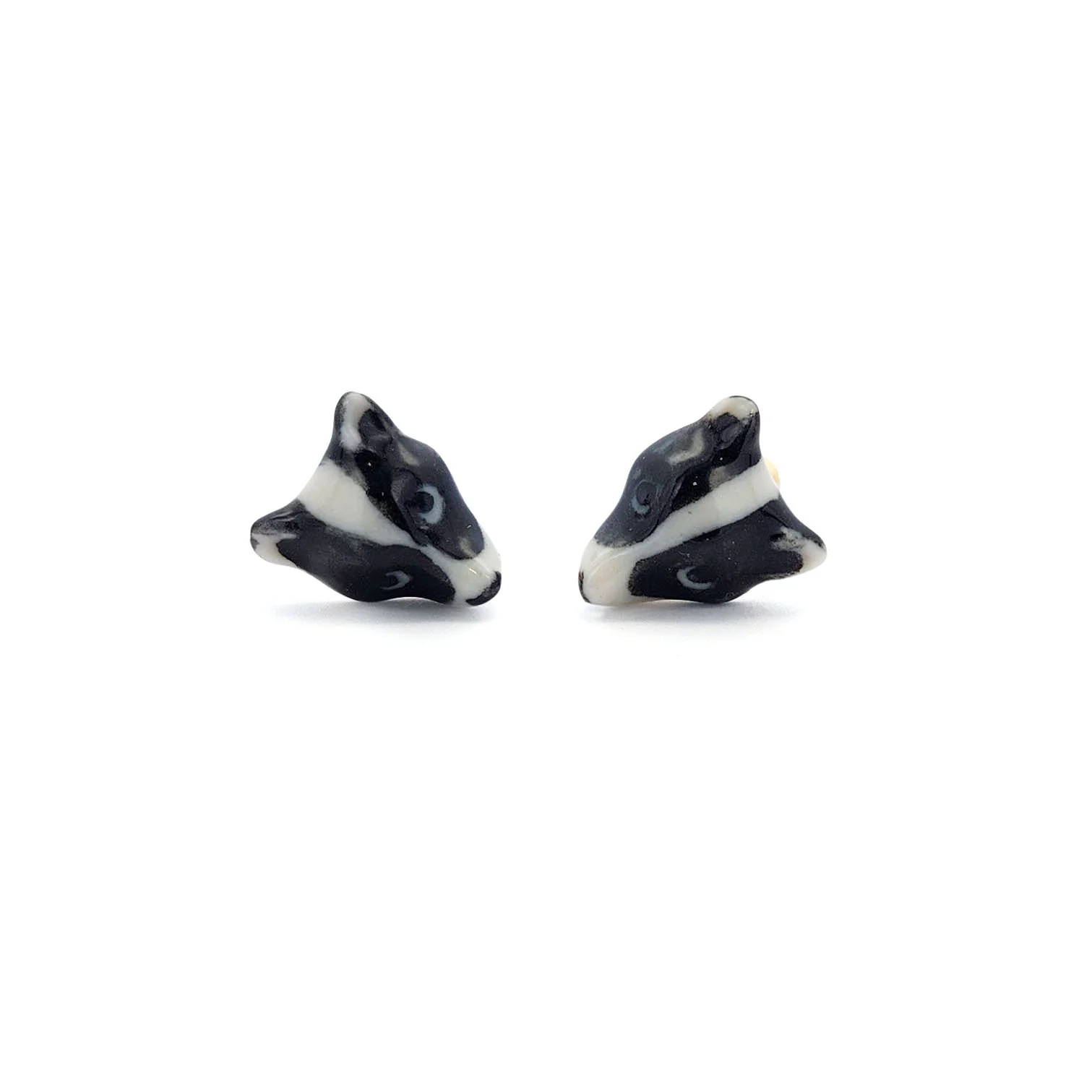 Porcelain Badger Studs - Image 2